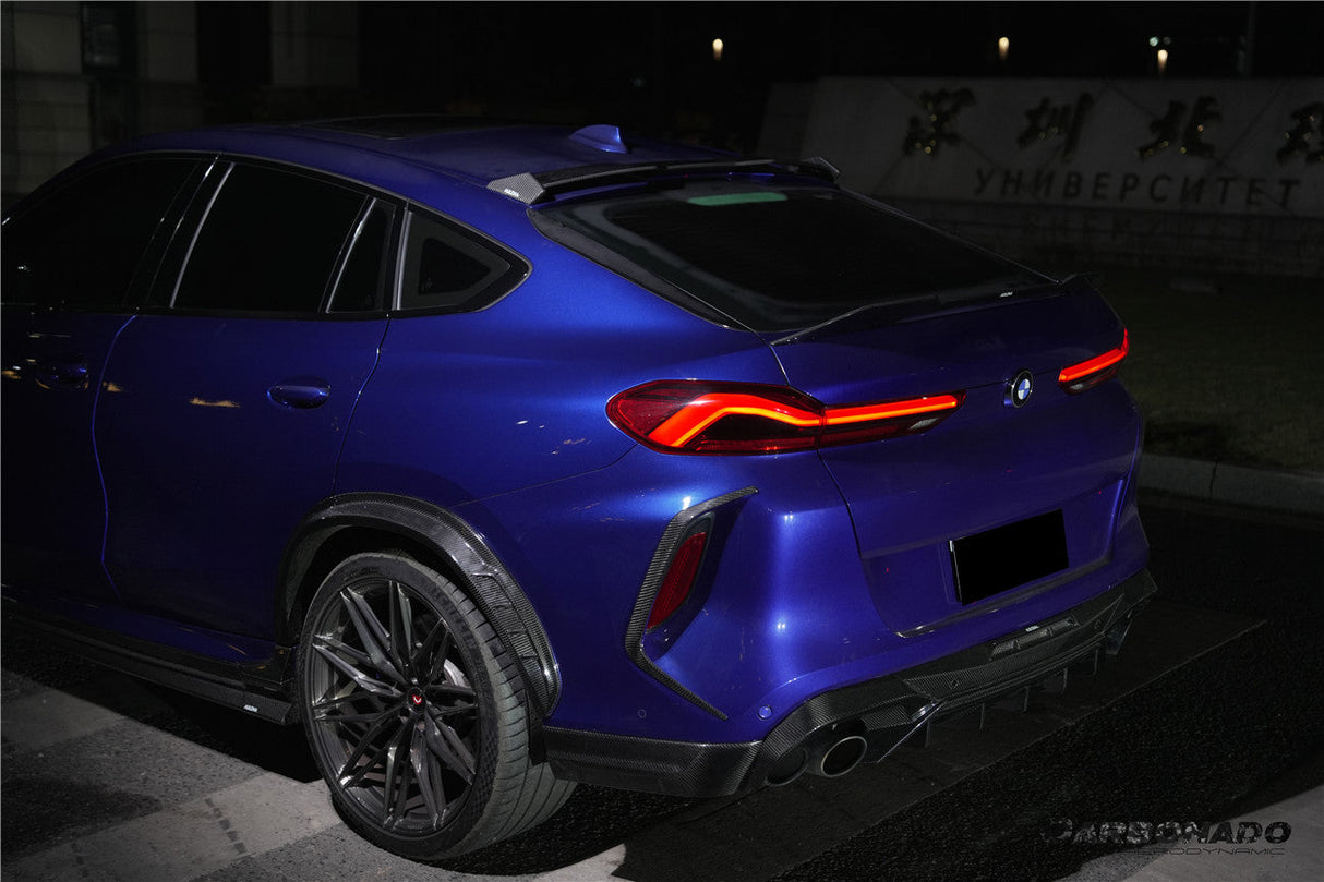 2020-2025 BMW X6M F96 AD Style Dry Carbon Fiber Rear Diffuser Lip