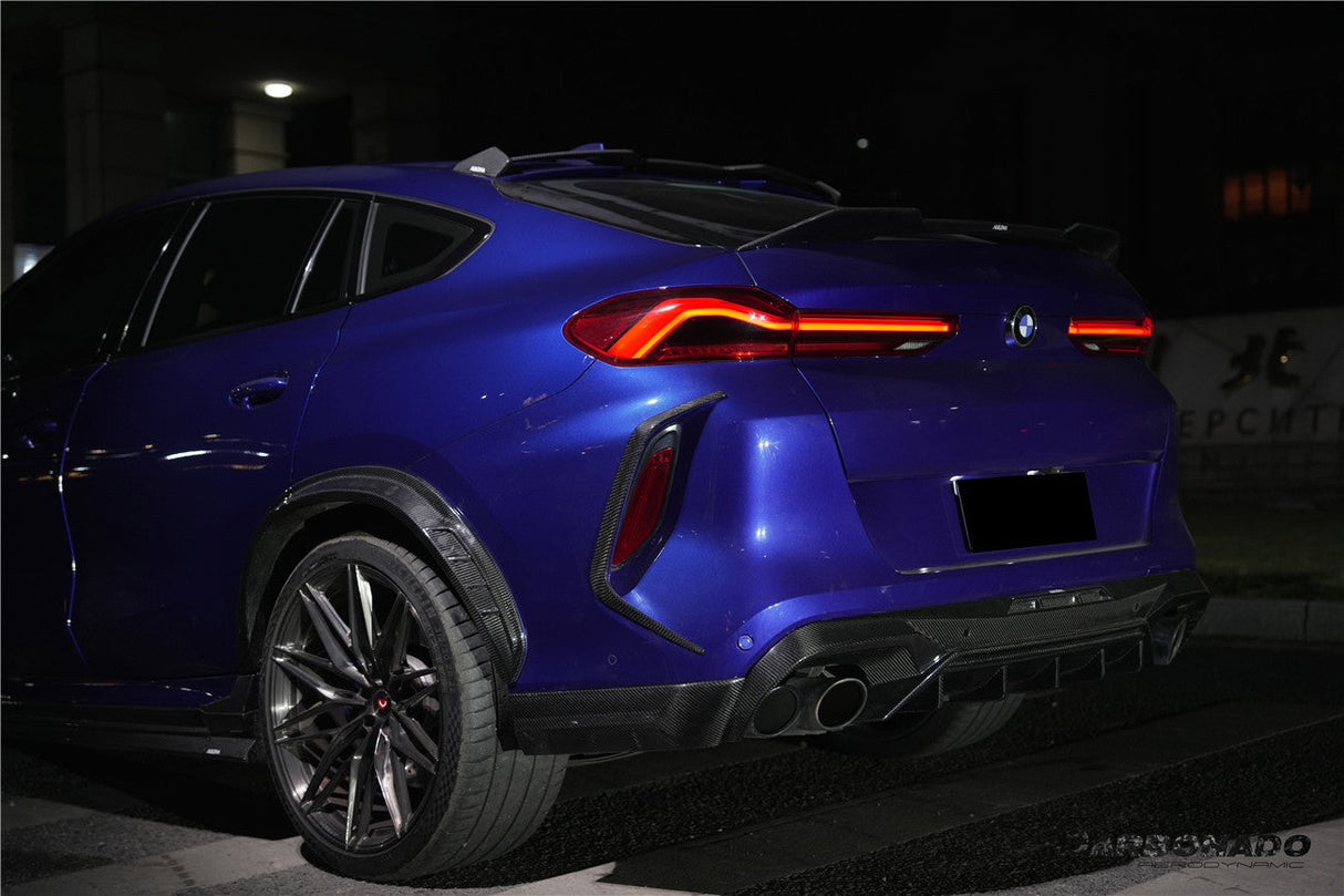2020-2025 BMW X6M F96 AD Style Dry Carbon Fiber Rear Diffuser Lip