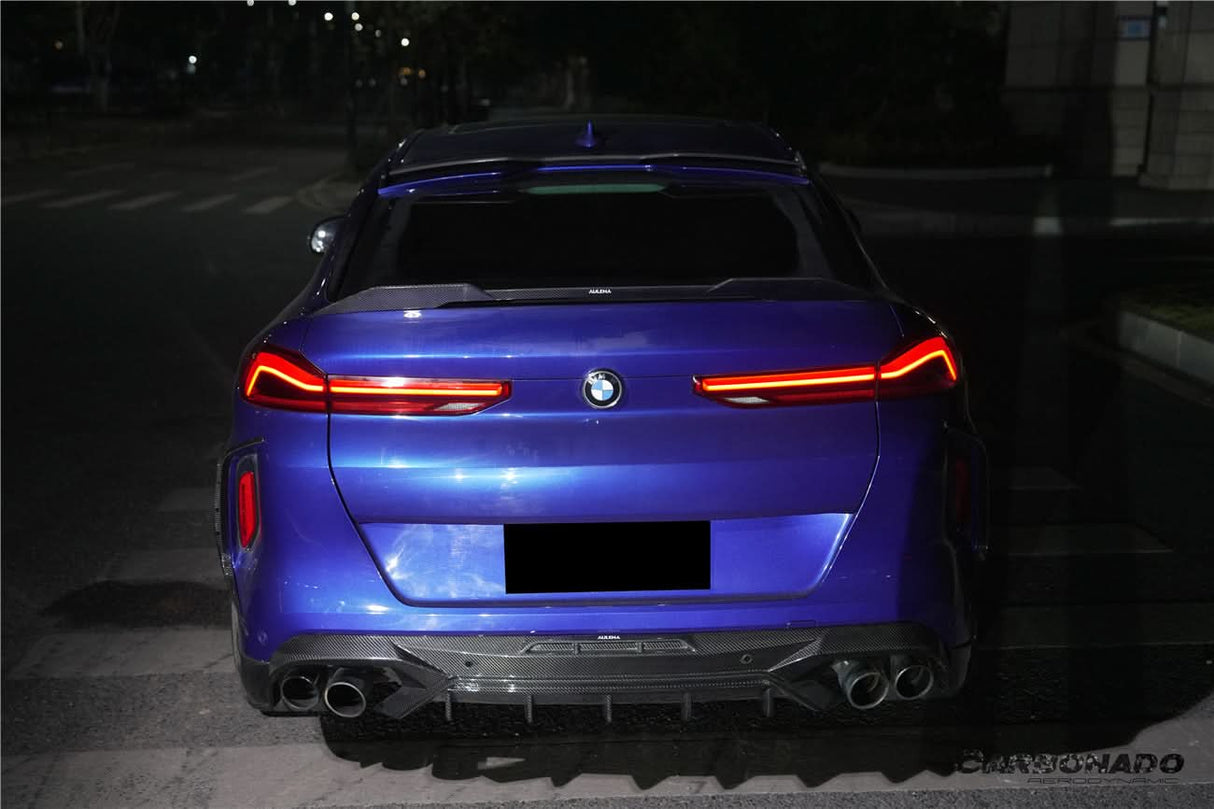 2020-2025 BMW X6M F96 G06 X6 AD Style Dry Carbon Fiber Trunk spoiler