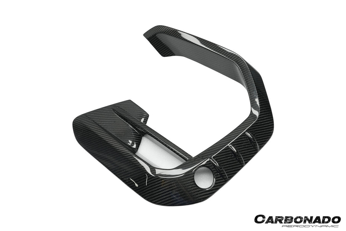 2020-2023 BMW X6M F96 AD Style Dry Carbon Fiber Front Bumper Air Inlet Vent Trims