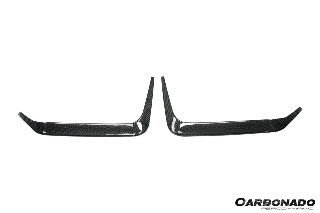 2020-2025 BMW X6M F96 G06 X6 AD Style Dry Carbon Fiber Rear Bumper Vent Trims