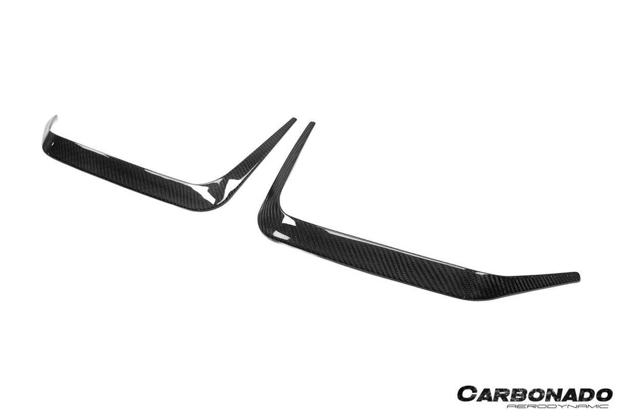 2020-2025 BMW X6M F96 G06 X6 AD Style Dry Carbon Fiber Rear Bumper Vent Trims