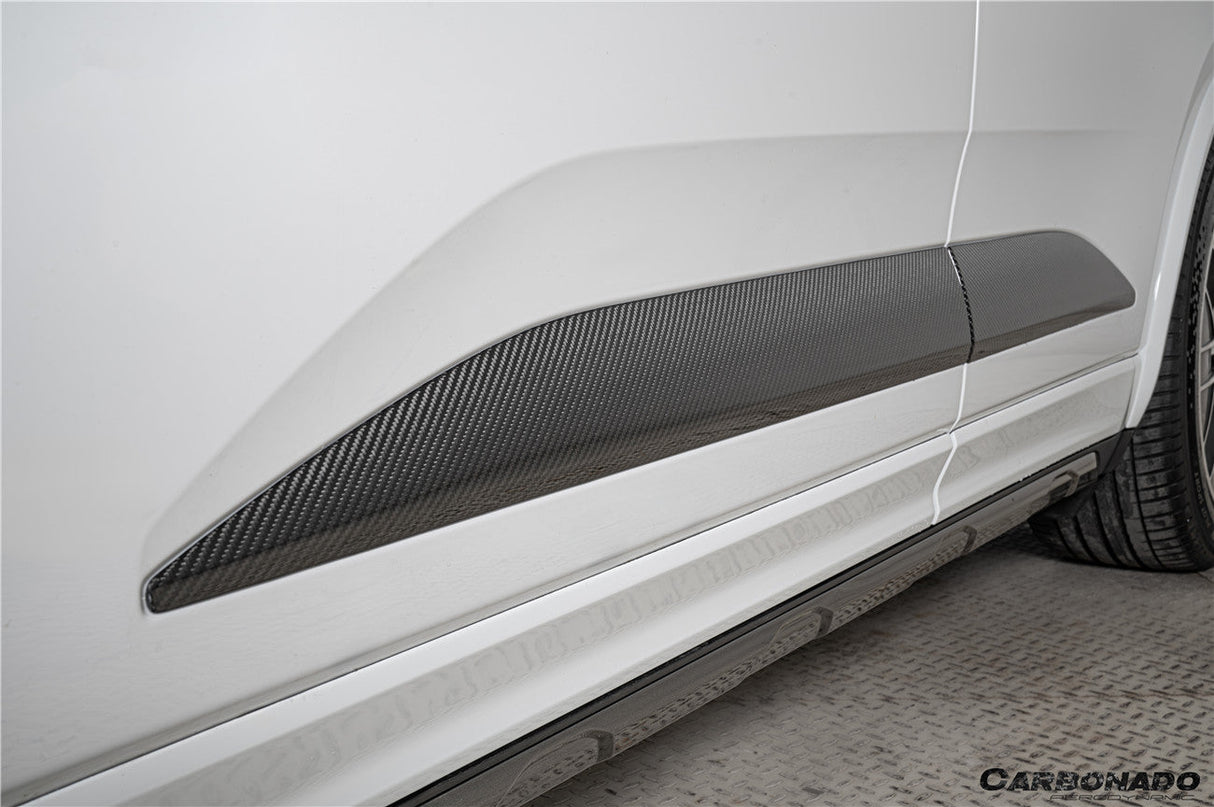 2024-2026 Porsche Macan Electric 95C OE Style Autoclave Carbon Fiber Door Trims | Fits EV 4, 4S, Turbo, GTS