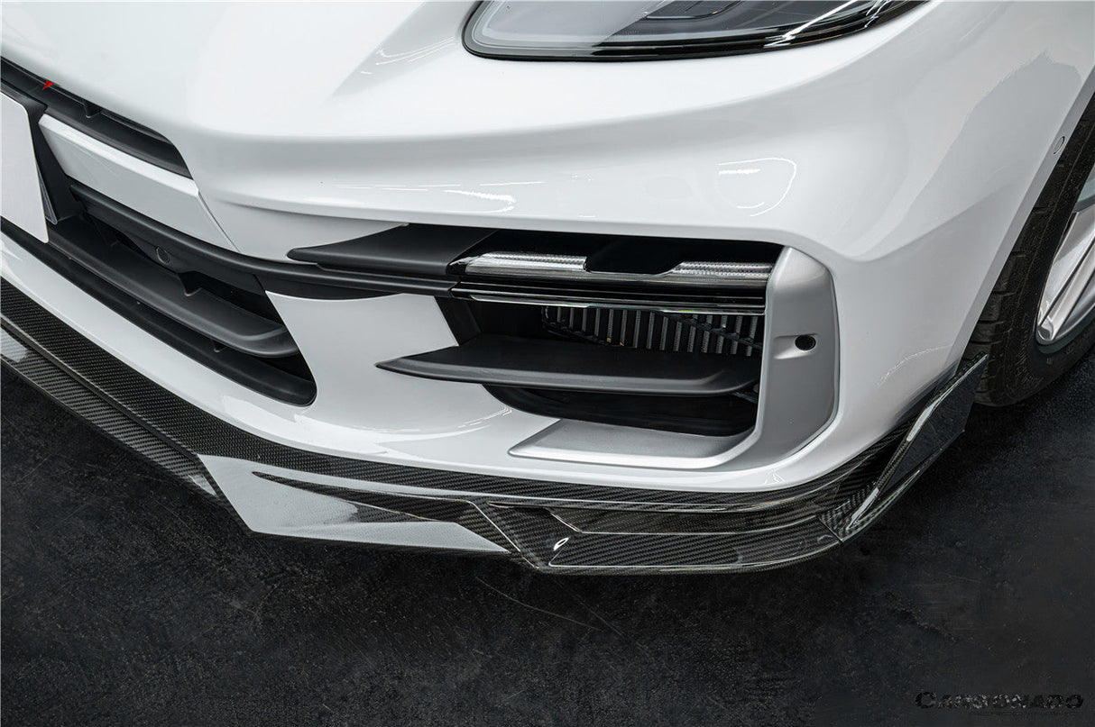 2024-2026 Porsche Panamera 976 KDA Style Autoclave Carbon Fiber Front Lip | Turbo, Turbo s, GTS, Turbo E-Hybrid, Turbo s E-Hybrid