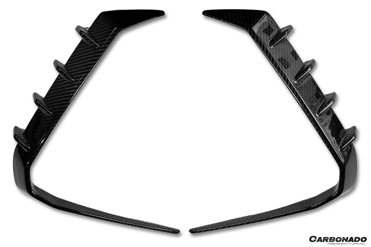 2024-UP BMW X6 G06 AD Style Autoclave Carbon Fiber Front Bumper Air Inlet Vent Trims