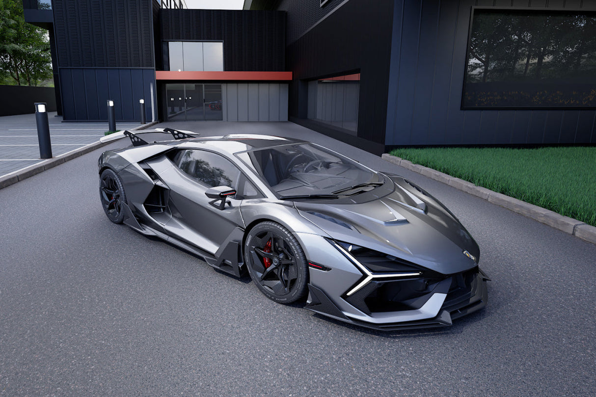 2024-UP Lamborghini Revuelto BK Style Autoclave Carbon Fiber Front Lip