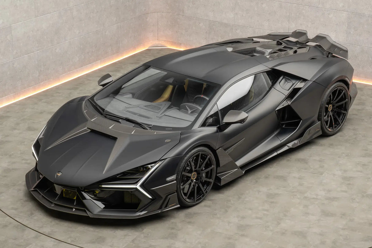 2024-UP Lamborghini Revuelto MSY Style Autoclave Carbon Fiber Front Bumper Side Splitter