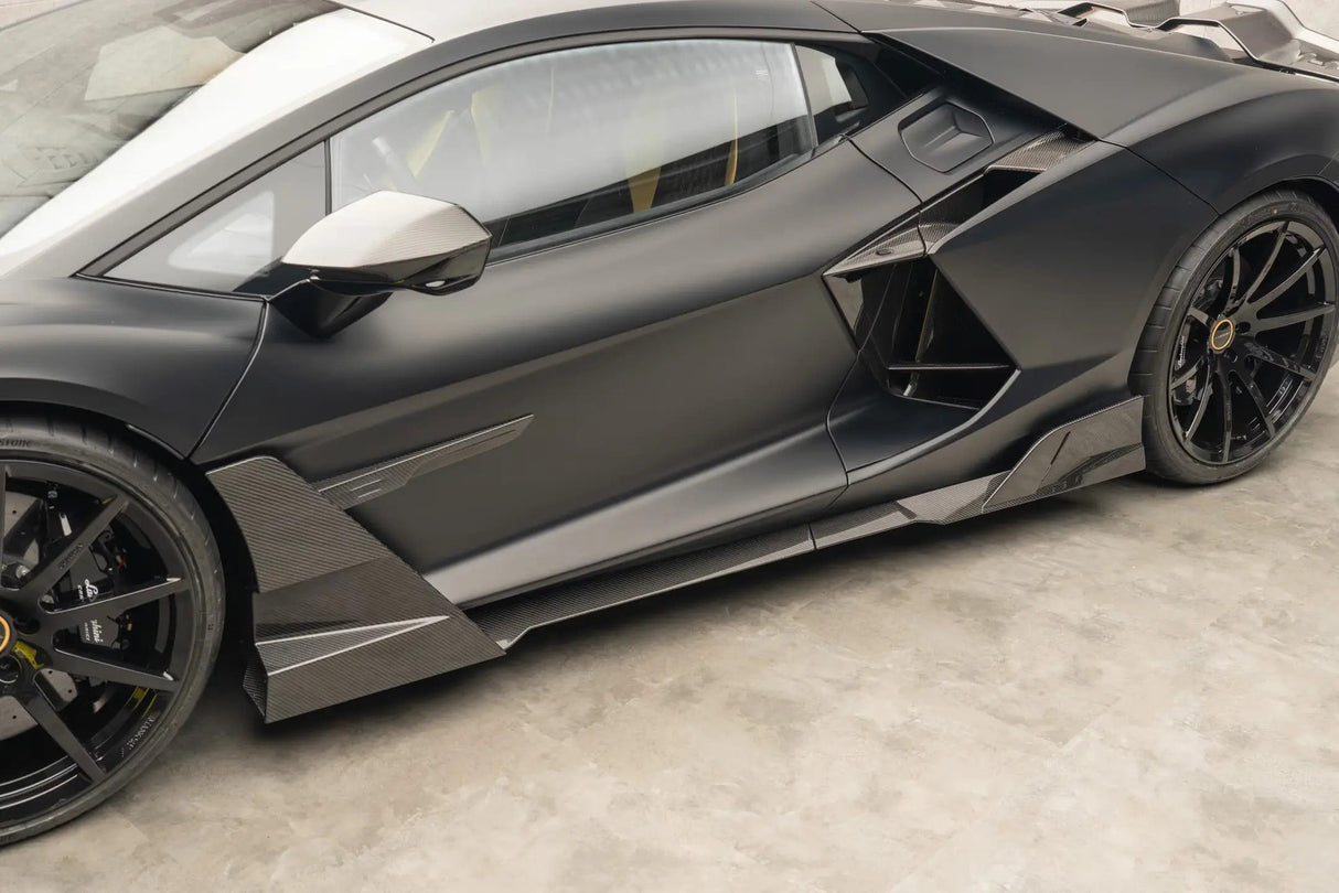 2024-UP Lamborghini Revuelto MSY Style Autoclave Carbon Fiber Side Skirts Canards