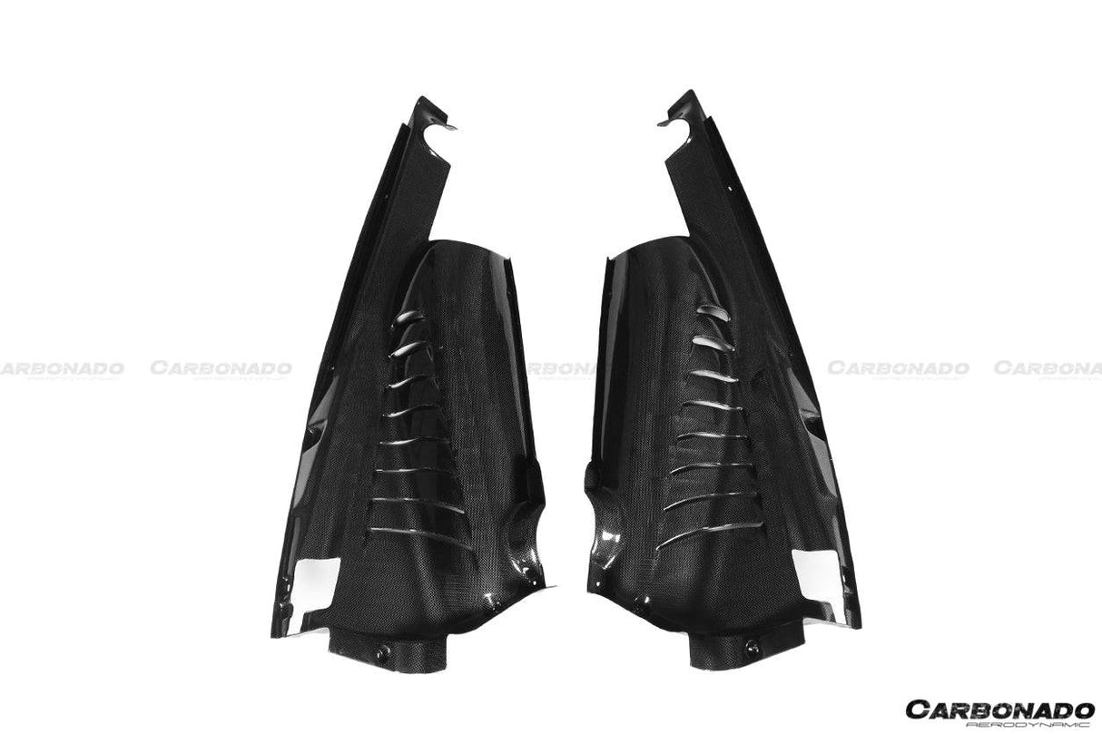2015-2023 Ferrari Autoclave Carbon Fiber Engine Bay Panels With Heat Protection Carbonado (OE) Fits: 488 GTB, 488 PISTA, F8