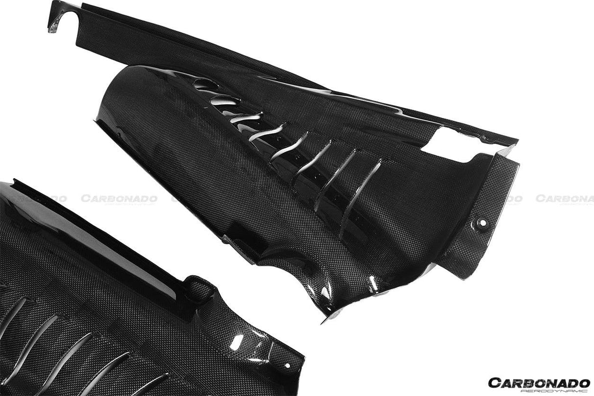 2015-2023 Ferrari Autoclave Carbon Fiber Engine Bay Panels With Heat Protection Carbonado (OE) Fits: 488 GTB, 488 PISTA, F8