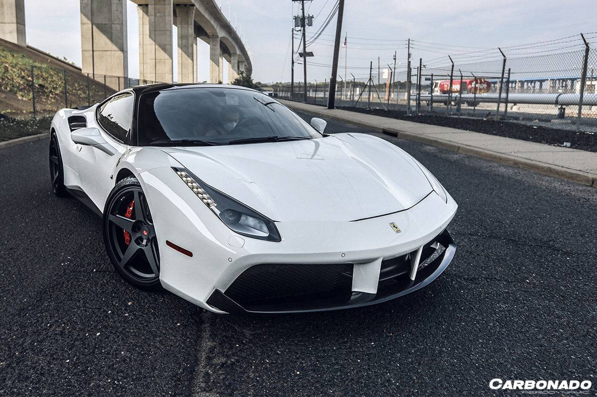 2015-2020 Ferrari 488 GTB Spider OE Style Carbon Fiber Front Lip