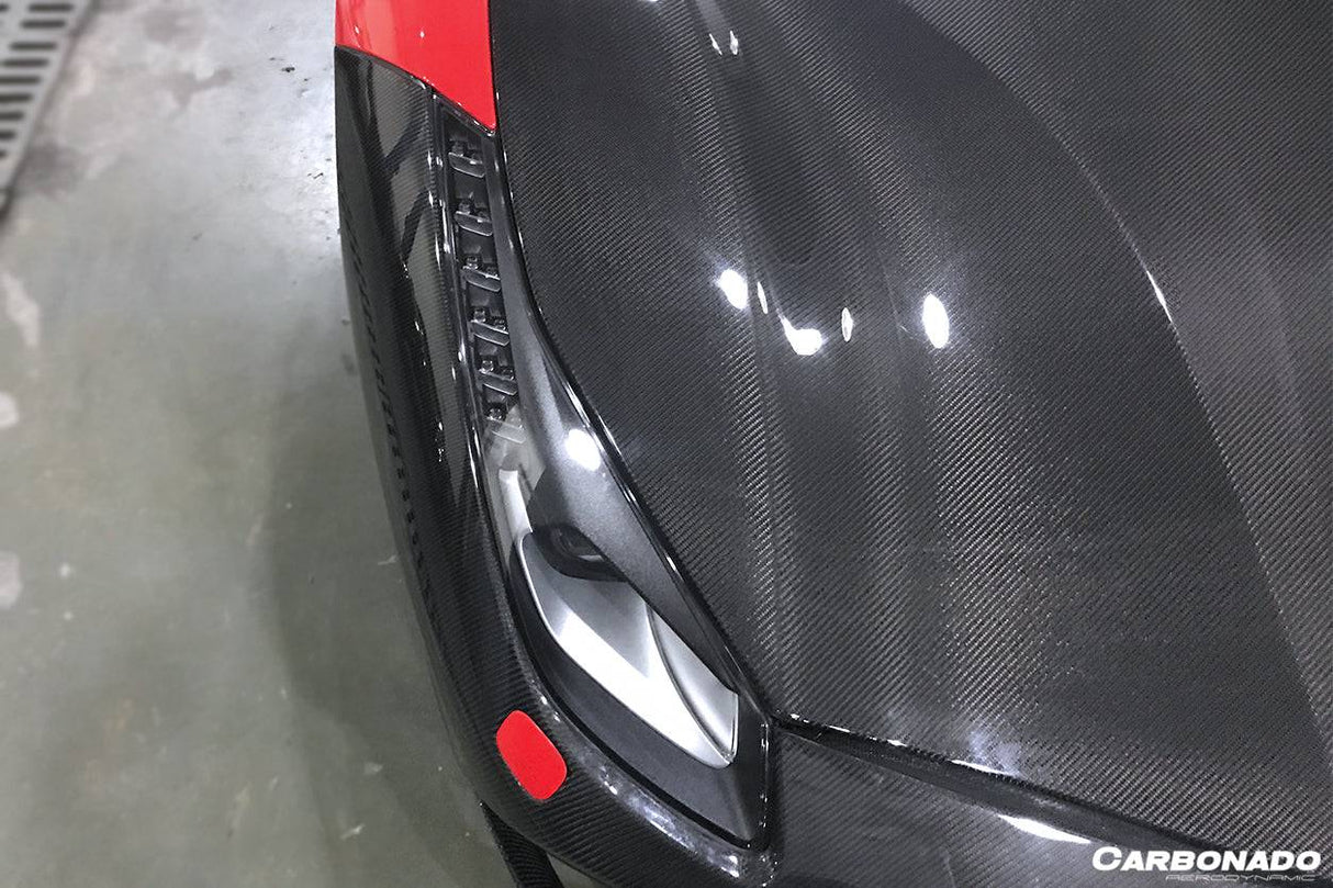 2015-2020 Ferrari 488 GTB Spider OE Style Carbon Fiber Hood