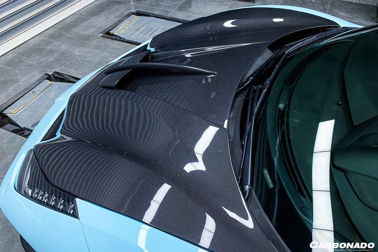 2015-2019 Ferrari 488 GTB Spider MA Style Carbon Fiber Hood