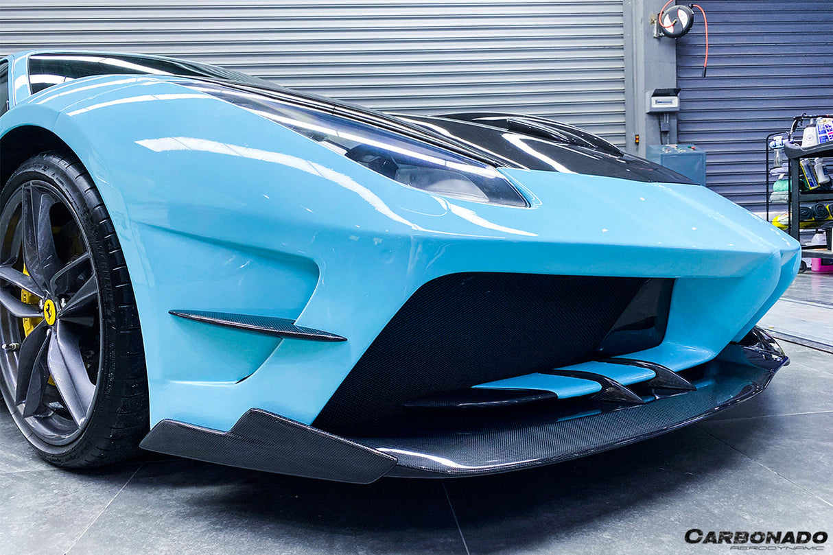 2015-2019 Ferrari 488 GTB Spider MA Style Carbon Fiber Front Bumper