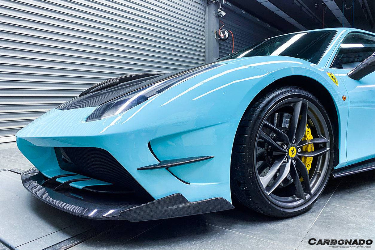 2015-2019 Ferrari 488 GTB Spider MA Style Carbon Fiber Front Bumper