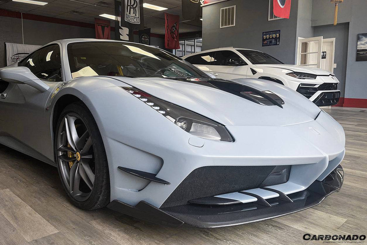 2015-2019 Ferrari 488 GTB Spider MA Style Carbon Fiber Hood