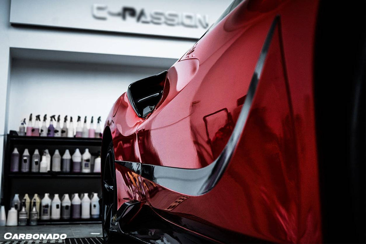 2015-2019 Ferrari 488 GTB Spider MSY Style Carbon Fiber Side Air Intake Flaps