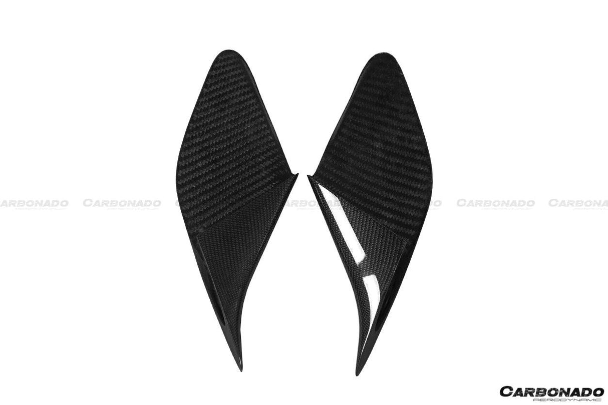 2015-2024 Ferrari 488 GTB Spider And F8 MSY Style Carbon Fiber Side Air Intake Flaps