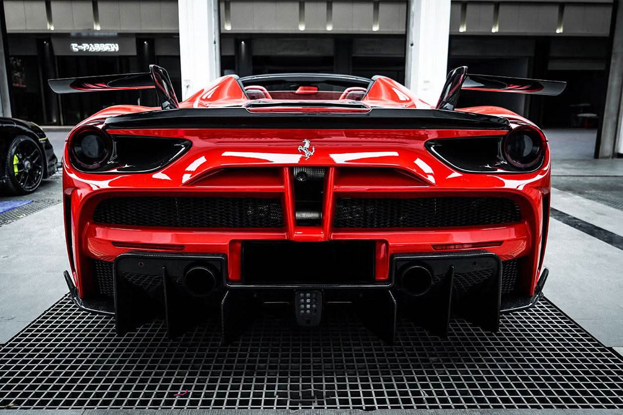 2015-2019 Ferrari 488 GTB & Spider MSY Style Part Carbon Fiber Rear Bumper