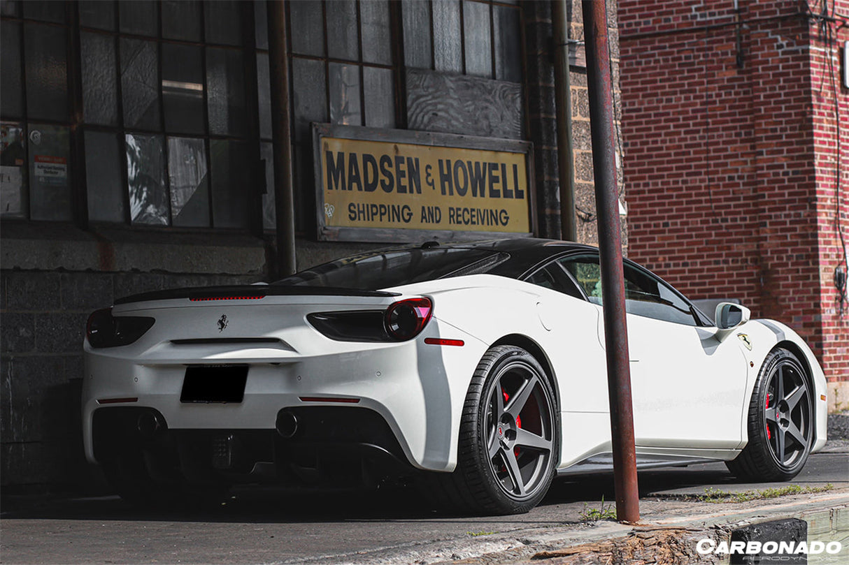 2015-2020 Ferrari 488 GTB Spider OE Style Dry Carbon Fiber Rear Light Satellite Covers