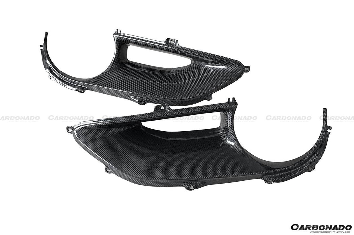 2015-2020 Ferrari 488 GTB Spider OE Style Dry Carbon Fiber Rear Light Satellite Covers
