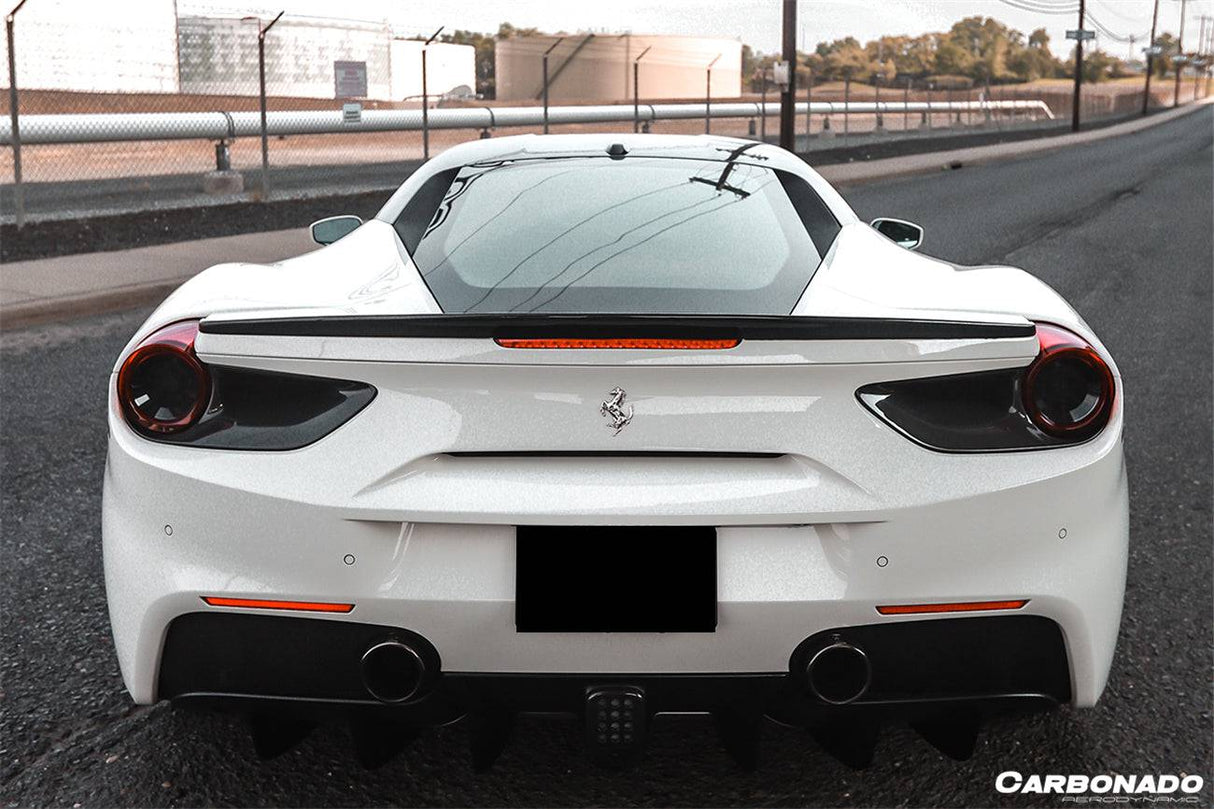 2015-2020 Ferrari 488 GTB Spider OE Style Dry Carbon Fiber Rear Light Satellite Covers
