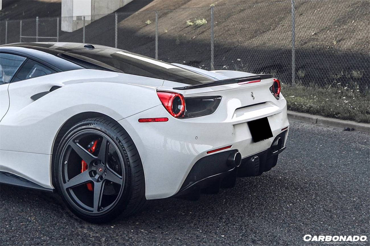 2015-2020 Ferrari 488 GTB Spider OE Style Dry Carbon Fiber Rear Light Satellite Covers