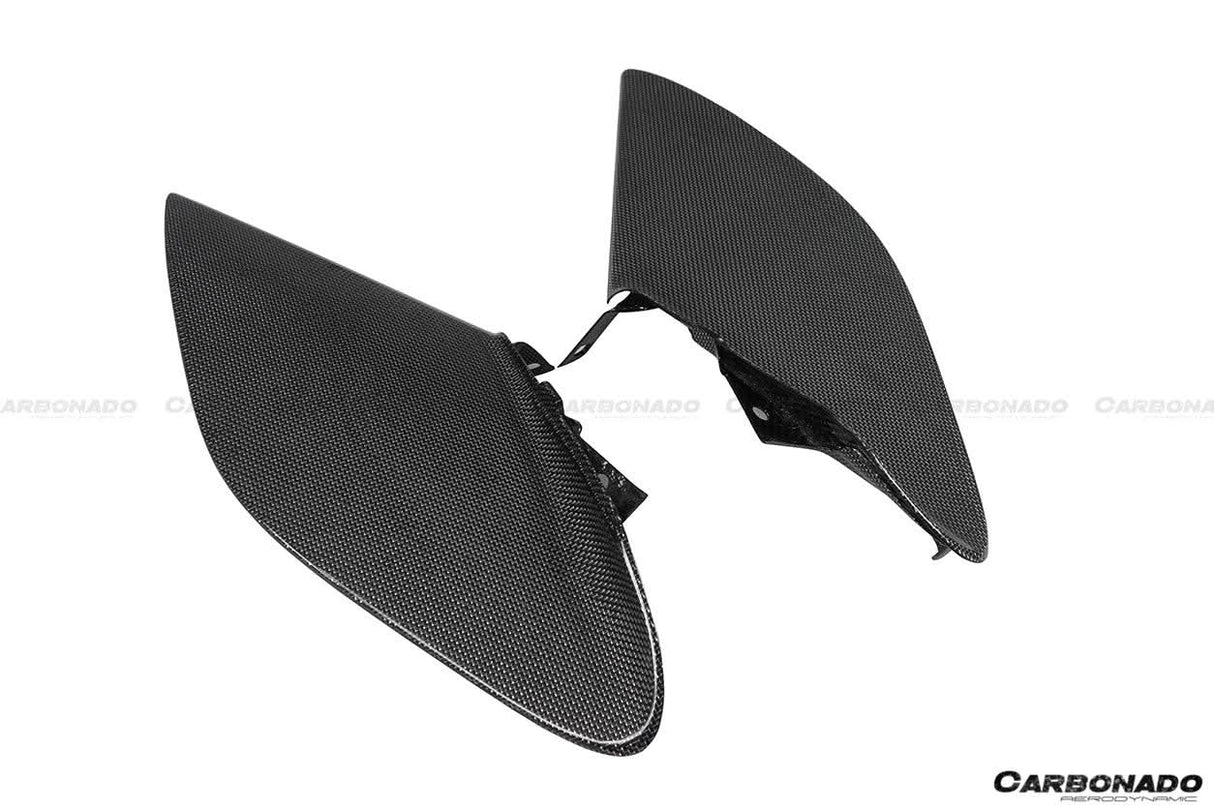 2015-2020 Ferrari 488 GTB Spider OE Style Dry Carbon Fiber Side Air Intake Fins