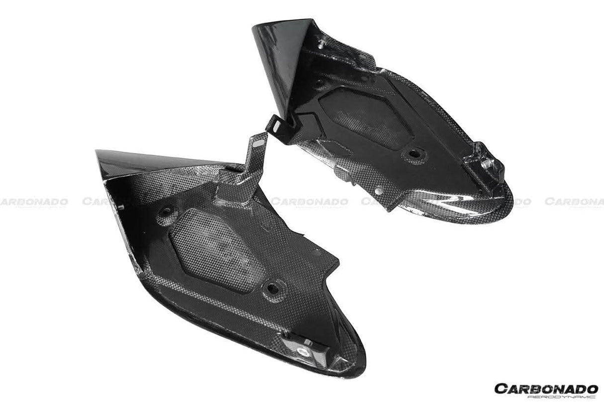 2015-2020 Ferrari 488 GTB Spider OE Style Dry Carbon Fiber Side Air Intake Fins