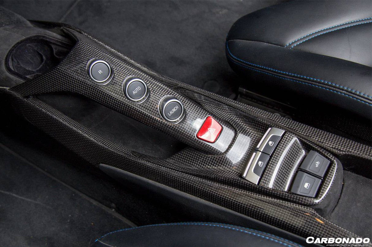 2015-2020 Ferrari 488 GTB Spider OE Style Dry Carbon Fiber Bridge Control
