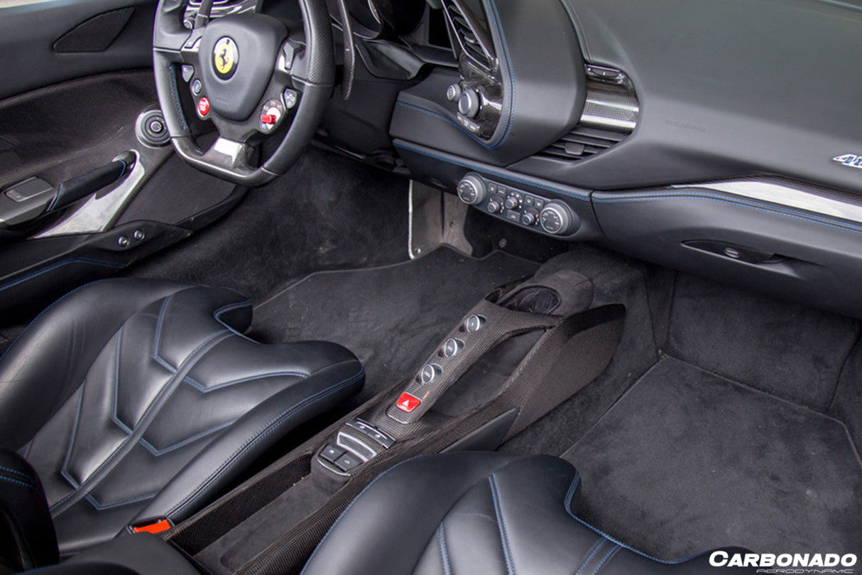 2015-2020 Ferrari 488 GTB Spider OE Style Dry Carbon Fiber Bridge Control