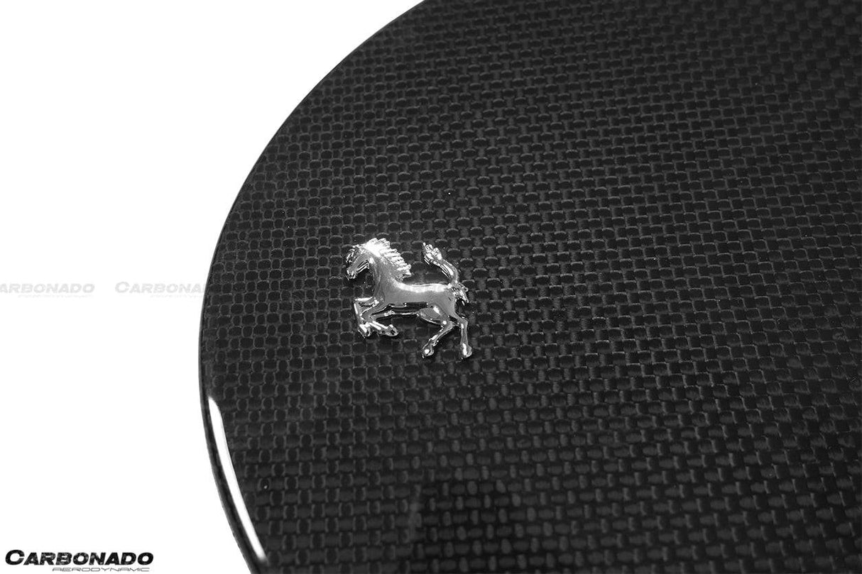 2017-2026 Ferrari 812 Superfast OE Style DRY Carbon Fiber Fuel Door With Logo