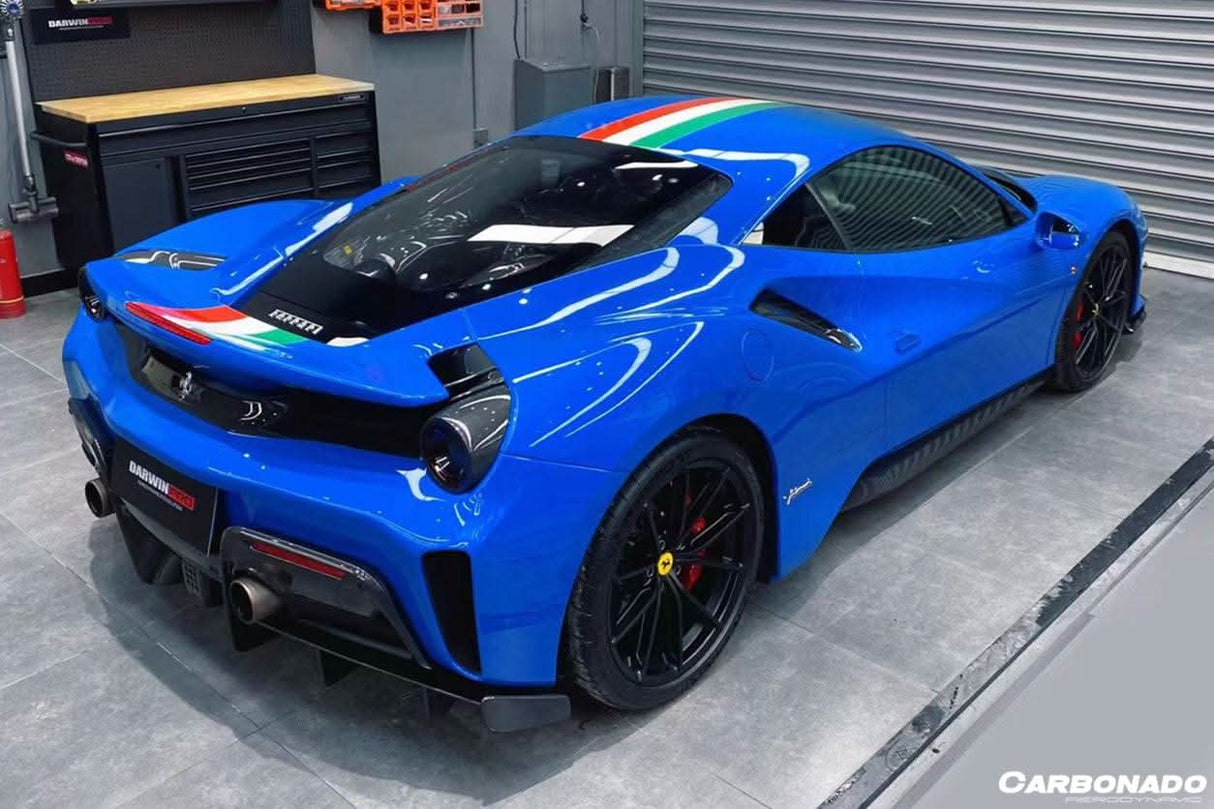 2018-2020 Ferrari 488 Pista OEM Style Carbon Fiber Rear Diffuser