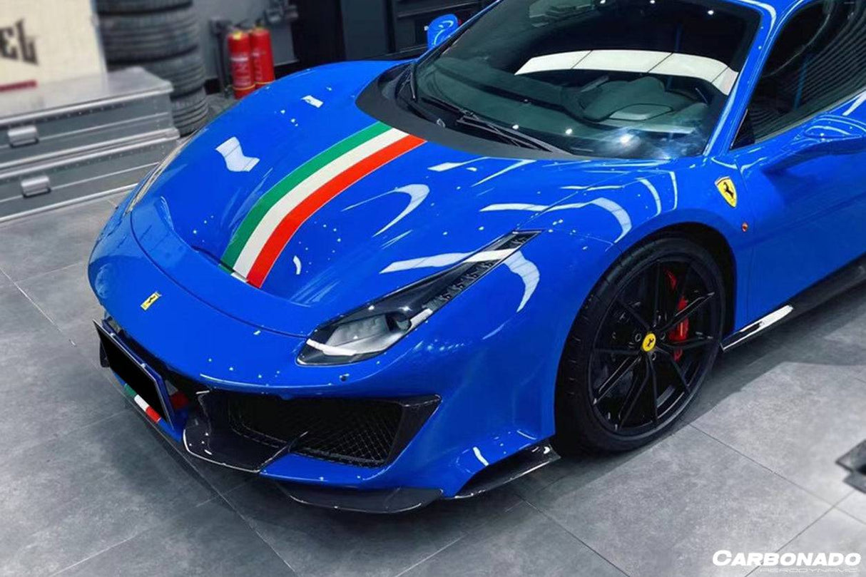 2018-2020 Ferrari 488 Pista OEM Style Part Carbon Fiber Front Bumper