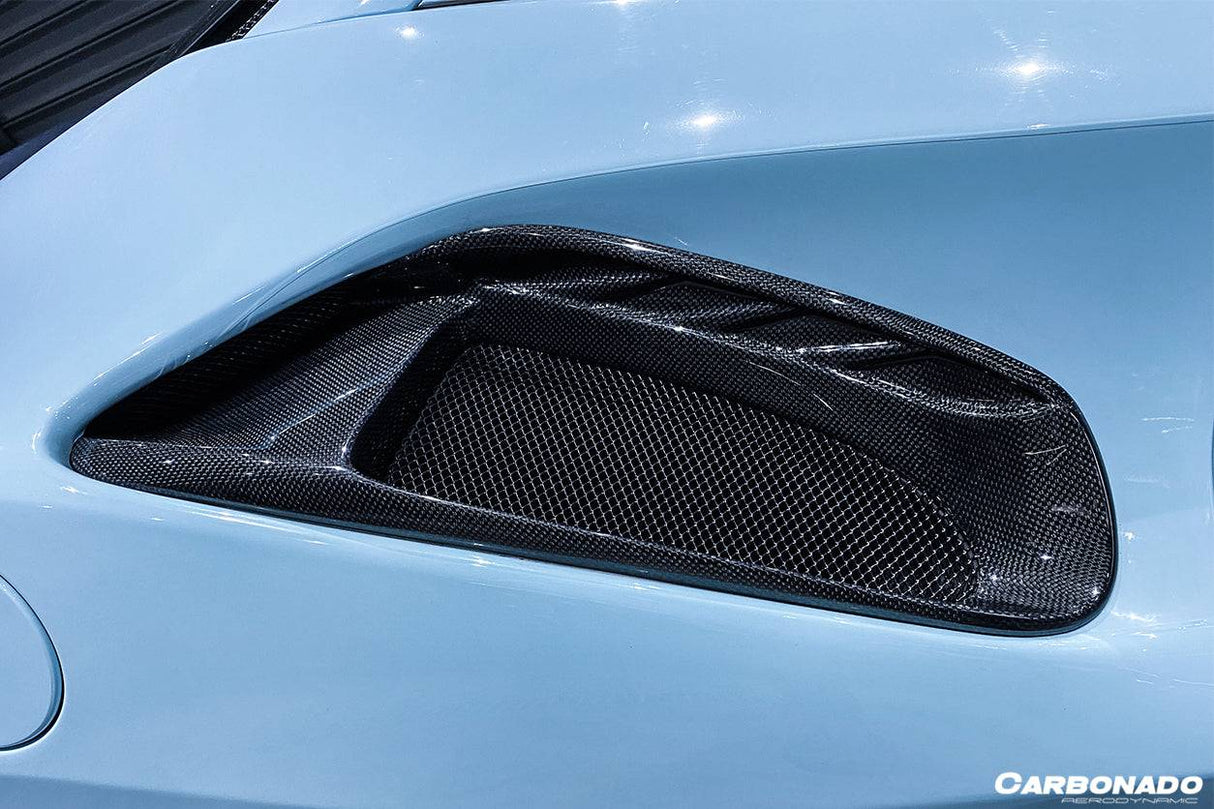 2015-2020 Ferrari 488 GTB | Spider Pista Style Carbon Fiber Quarter Panel Side Scoops