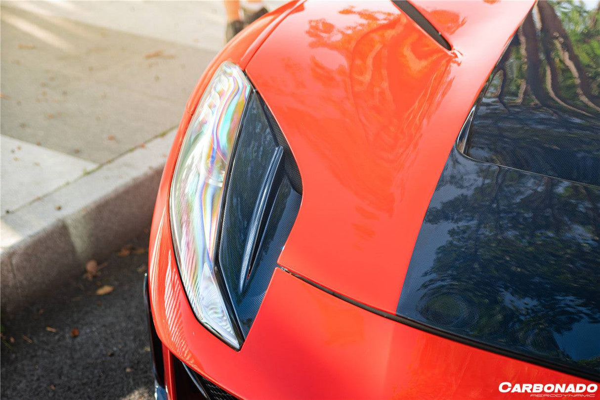 2017-2026 Ferrari 812 Superfast GTS MSY Style DRY Carbon Fiber HeadLights Air Vents