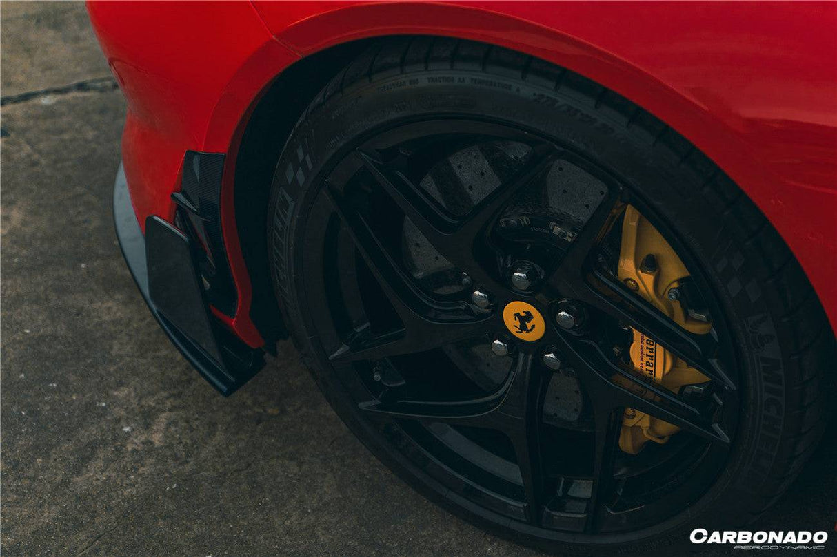2017-2026 Ferrari 812 Superfast GTS MSY Style DRY Carbon Fiber Front Bumper Side Vents