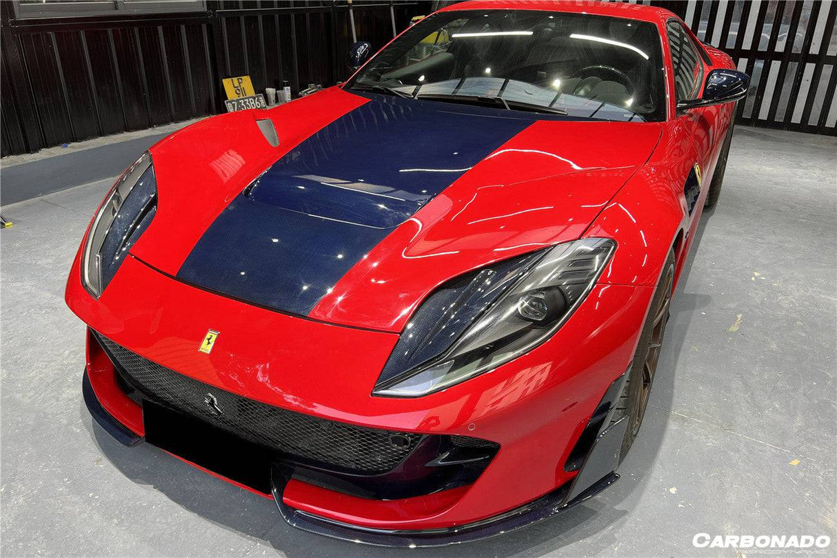 2017-2026 Ferrari 812 Superfast GTS MSY Style DRY Carbon Fiber Front Bumper Air Vent