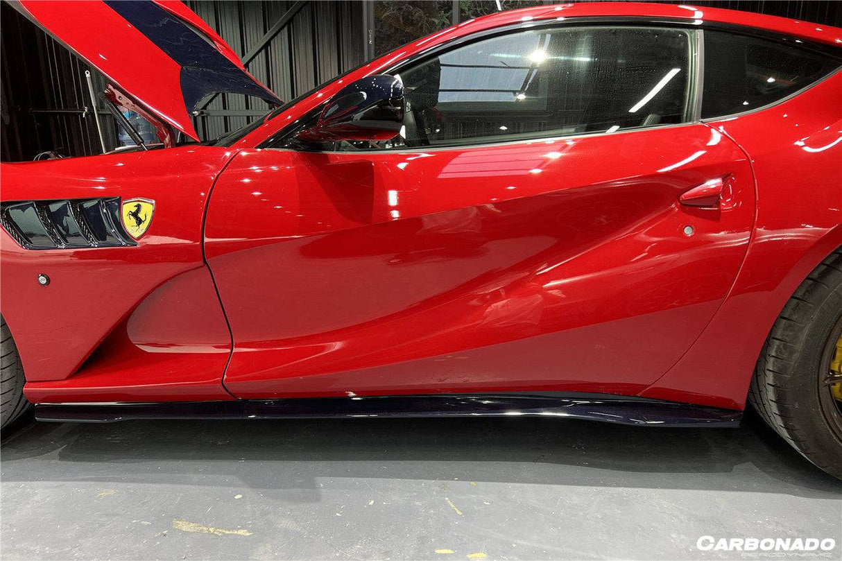 2017-2026 Ferrari 812 Superfast GTS MSY Style DRY Carbon Fiber Side Skirts