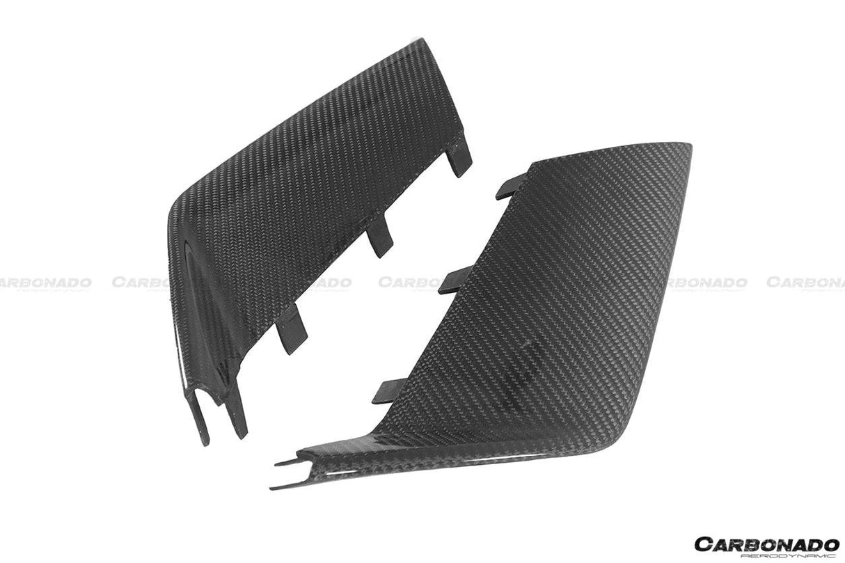 2013-2018 Audi RS6 Avant OE Style Carbon Fiber Front Bumper Caps