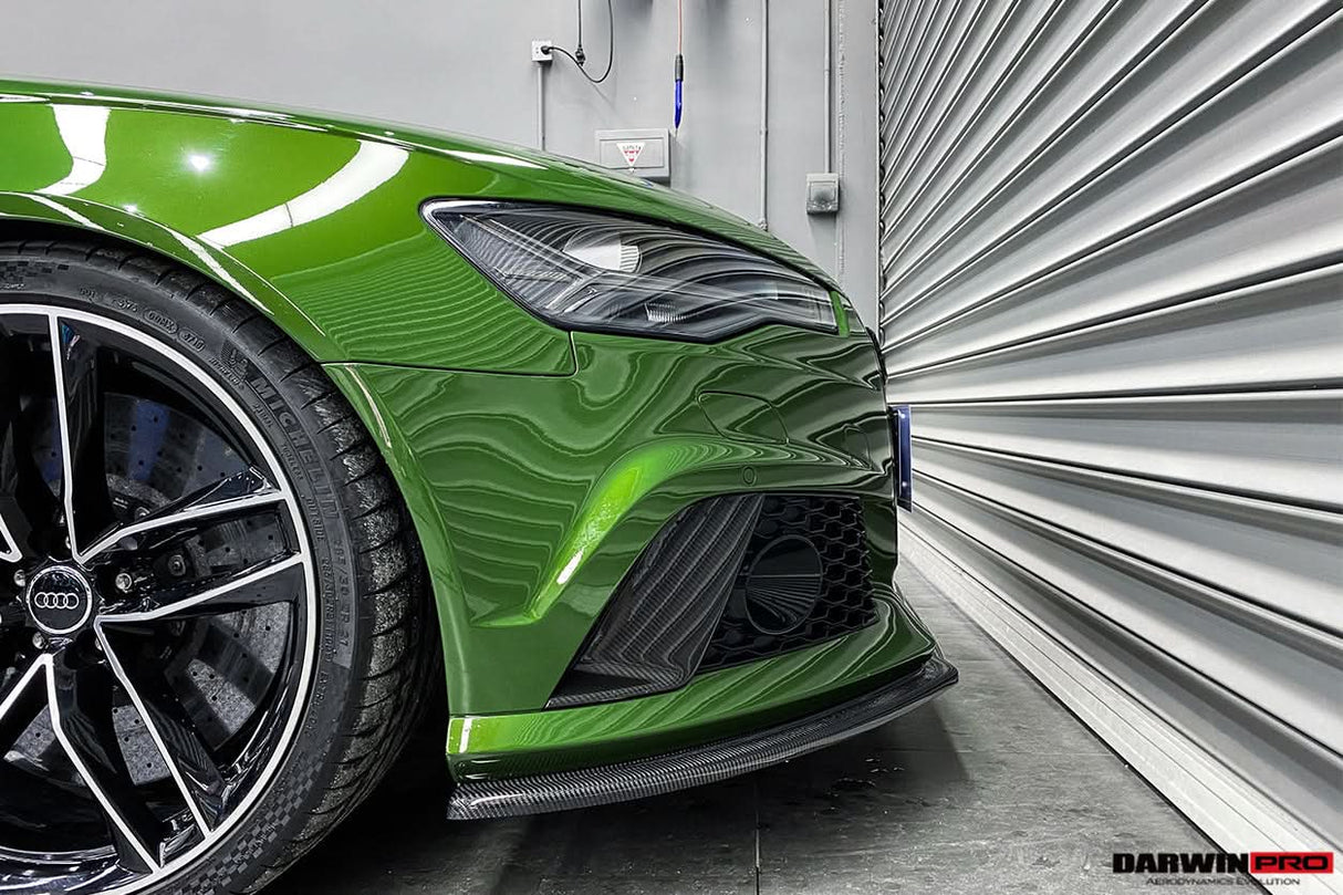 2013-2018 Audi RS6 Avant Carbon Fiber Front Bumper Caps