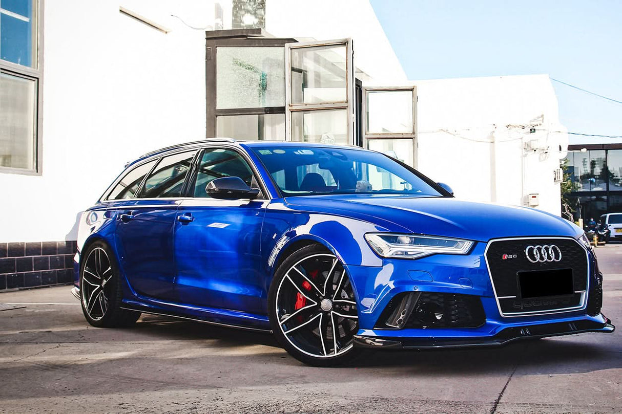 2013-2018 Audi RS6 Avant Carbon Fiber Front Bumper Caps