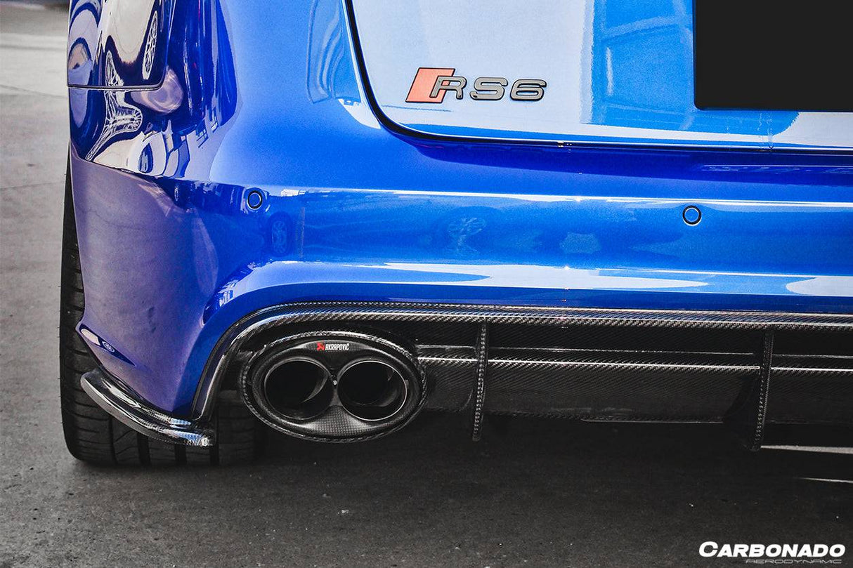 2013-2018 Audi RS6 Avant OE Style Carbon Fiber Rear Lip
