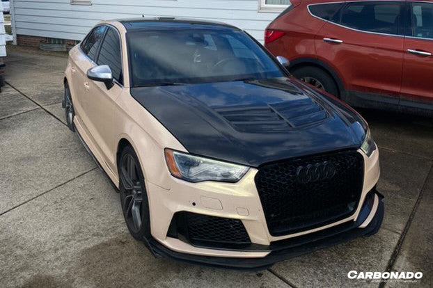 2017-2020 Audi RS3 S3 A3 Sedan BKSS Style Carbon Fiber Hood