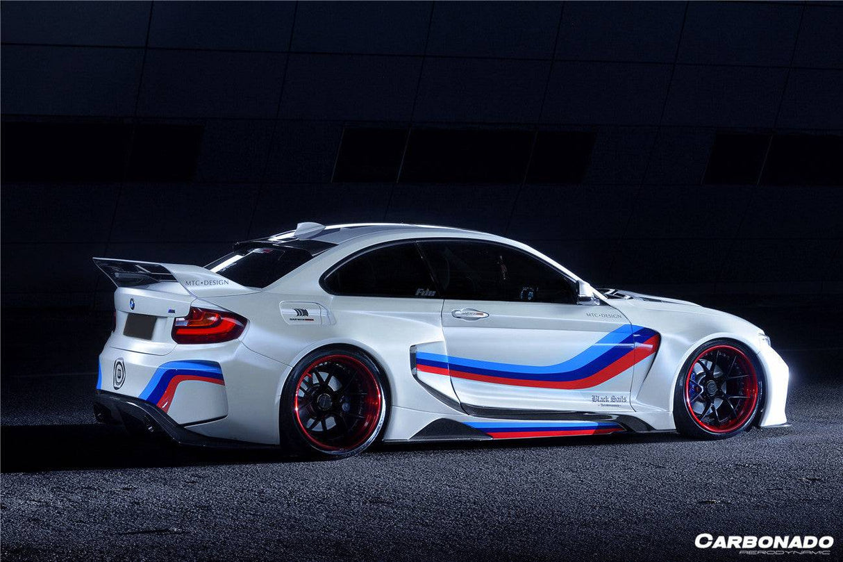 2014-2019 BMW 2 Series F22 VR Style Partial Carbon Fiber Wide Body Full Body Kit