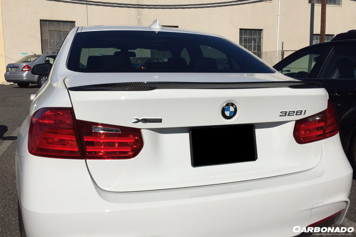 2013-2019 BMW 3 Series F30 MP Style Carbon Fiber Trunk Spoiler