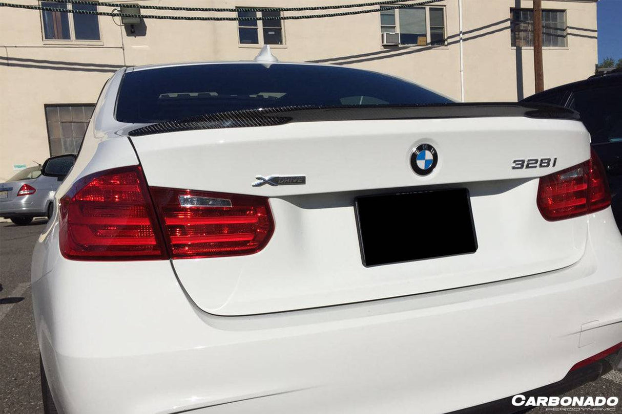 2013-2019 BMW 3 Series F30 MP Style Carbon Fiber Trunk Spoiler