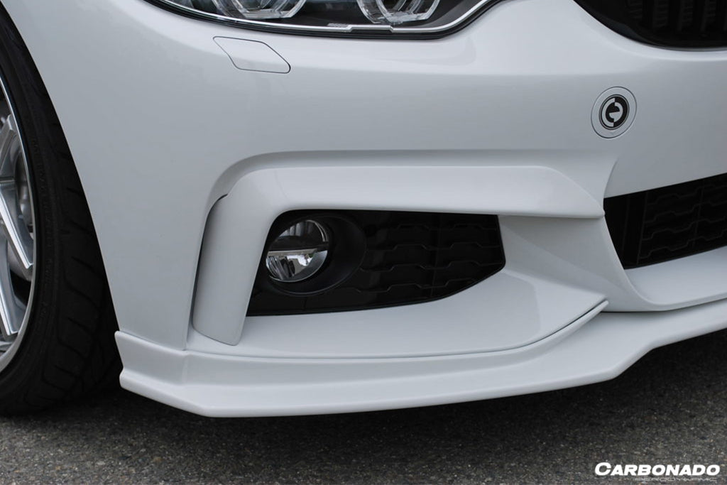 2014-2017 BMW 4 Series F32 F33 M Sport ECC Style Carbon Fiber Front Lip