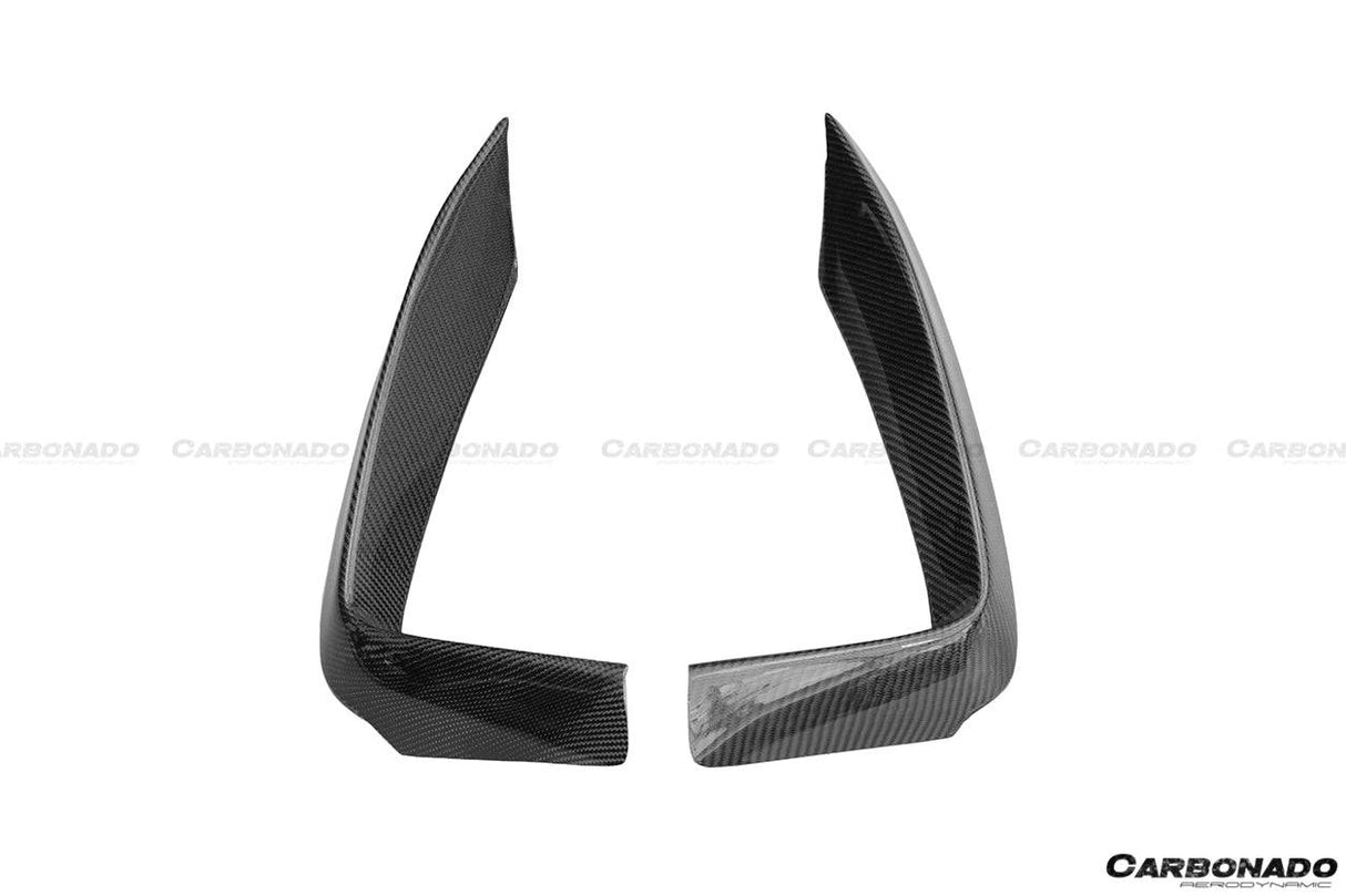 2013-2020 BMW 4 Series F32 F33 ECC Style Carbon Fiber Front Bumper Canards (For M-Tech Only )