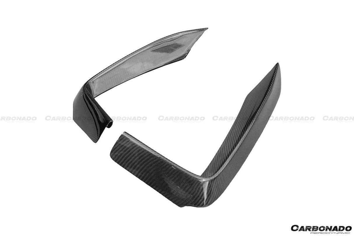 2013-2020 BMW 4 Series F32 F33 ECC Style Carbon Fiber Front Bumper Canards (For M-Tech Only )
